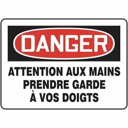 BILINGUAL FRENCH SIGN  EQUIPMENT FRMEQM071XV